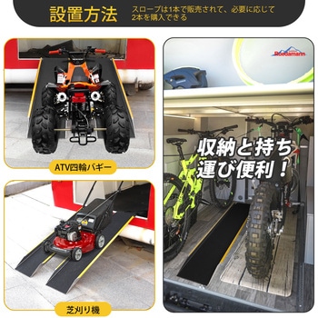 アルミブリッジ 滑り止めマット付き 軽量 Ruedamann