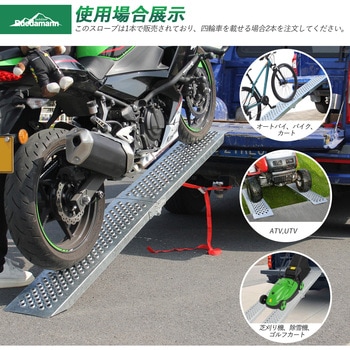 折畳みスロープ スチール製バイクラダー Ruedamann