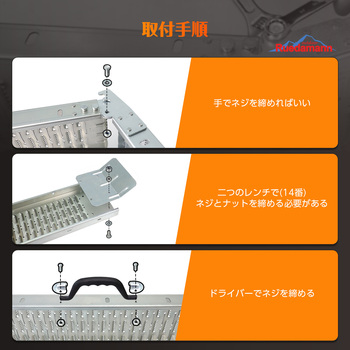 鉄製積載用スロープ トラックローディング 二本セット Ruedamann