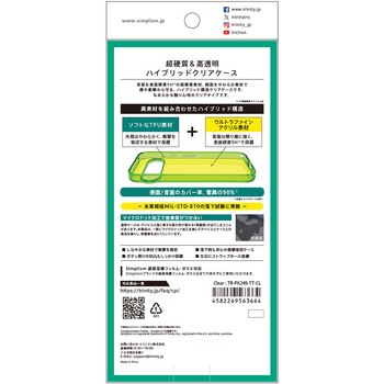 Google Pixel 9 / 9 Pro [Turtle] ハイブリッドケース クリア トリニティ