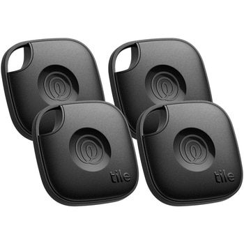 Life360 Tile Mate (2024) ブラック 4個パック/電池交換不可(最大約3年) Tile