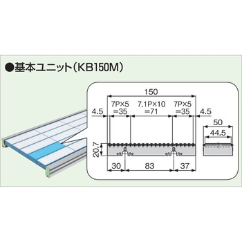 樹脂製ローラユニット(コロコンミニマム)単体 KB150M型 オークラ輸送機