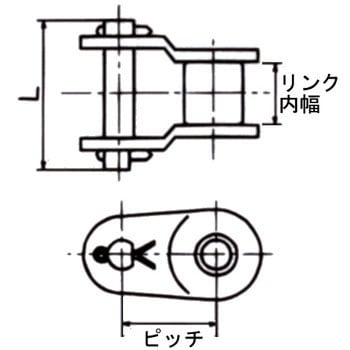 RS60SS-1OL ステンレスオフセットリンク 1個 椿本チエイン 【通販