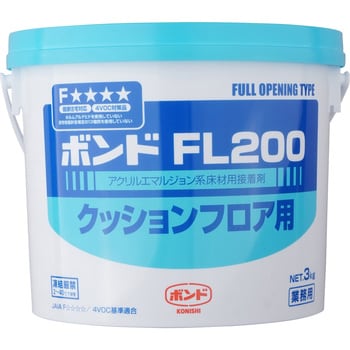 40447 ボンドFL200 クッションフロアー用 1箱(3kg×6缶) コニシ 【通販