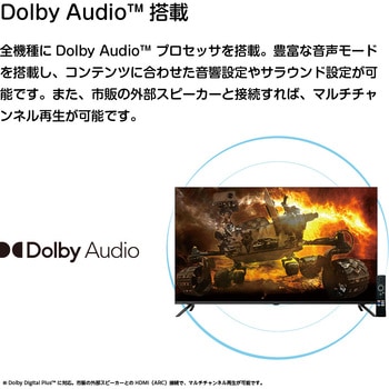 4K チューナーレススマートテレビ オリオン(ORION) 液晶テレビ