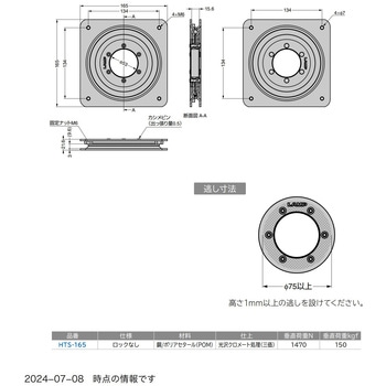 回転盤 スガツネ工業