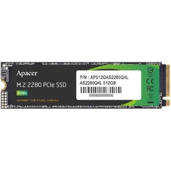 M.2 SSD PCI-ExpressGen4x4 512GB R：3600MB/s W：3000MB/s 3D TLC 3年保証 Apacer