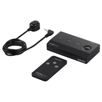 HDMI切替器 3台用 リモコン付 TV背面取付ネジ付 フルHD/3D対応 BUFFALO(バッファロー)