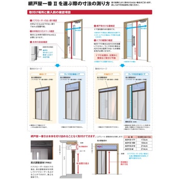 網戸屋一番Ⅱ 玄関ドア・ベランダドア・勝手口ドア用網戸 セイキ販売