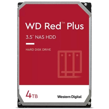 WD Red Plus 3.5インチHDD 4TB 3年保証 WD40EFPX Western Digital(ウエスタンデジタル)