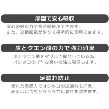 厚型ペットシーツ 炭・クエン酸入り コーチョー