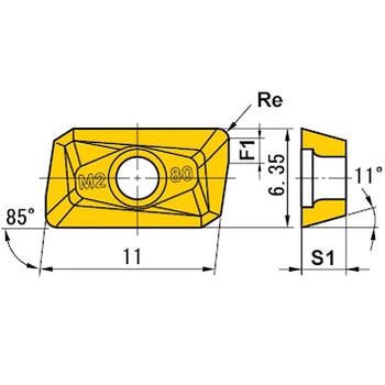 チップ APMT-PDER-M2 三菱マテリアル