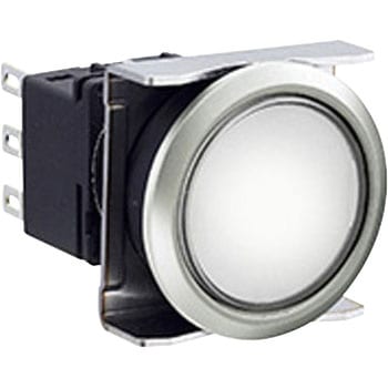 フラッシュシルエットLBWシリーズ 照光押ボタンスイッチ 丸平形・メタル調ベゼル - IDEC(和泉電気)