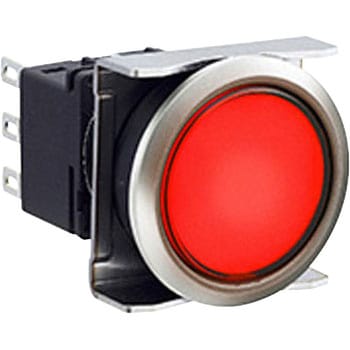 フラッシュシルエットLBWシリーズ 照光押ボタンスイッチ 丸平形・メタル調ベゼル - IDEC(和泉電気)