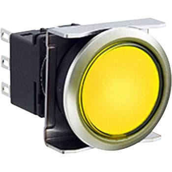 フラッシュシルエットLBWシリーズ 照光押ボタンスイッチ 丸平形・メタル調ベゼル - IDEC(和泉電気)