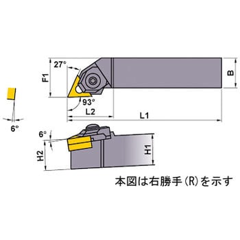 三菱マテリアル 三菱 バイトホルダー MTJNR2525M22N MTJNR2525M22N-