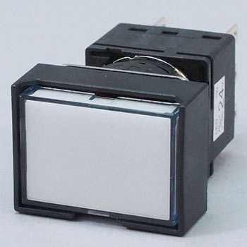 Φ16 LBシリーズ 照光押しボタンスイッチ  (長角形3方向バリヤ付) IDEC(和泉電気)