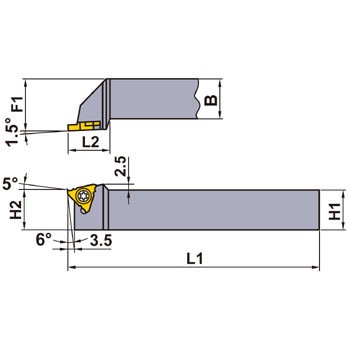 三菱 溝入ホルダー SMGHR2525M16 1個 三菱マテリアル SMG形バイト SMGHR2525M16 1個（直送品） - アスクル