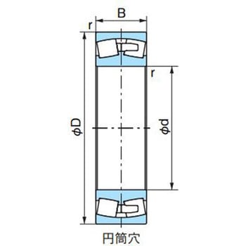 自動調心ころ軸受 23200番台 もみ抜き保持器 NACHI(不二越)