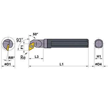 C20SSDUCR11 ホルダ 三菱マテリアル 93° チップ逃げ角7° 右勝手 - 【通販モノタロウ】