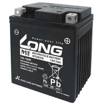 バッテリー 12V/7Ah 100CCA 液注入済 LONG