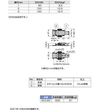 オールステンレス鋼製キャッチクリップ スガツネ(LAMP)