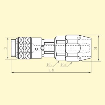 ミニコックソケットsn型細径ゴムホース取付用 日東工器 溶接カプラ用ソケット 【通販モノタロウ】 