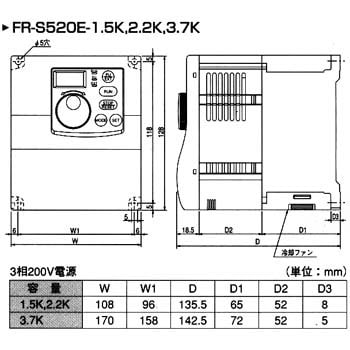 低価HOTMITSUBISHI ELECTRIC FR-S520E-3.7K(666) その他