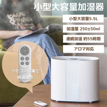 小型大容量加湿器5．5L HU55-01C(W) CRECOTE