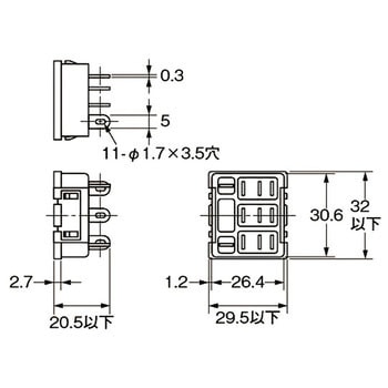 共用ソケット 角形ソケット PT(裏面接続) - omron(オムロン)