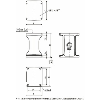 ロボットスタンド (ヤマハ発動機製ロボット対応) RSB-YM RSB-YM-200-150-A NBK(鍋屋バイテック会社)