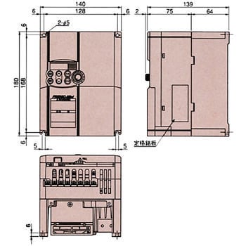 FRN3.7C2S-2J コンパクト形インバータ FRENIC-Mini(C2)シリーズ 1台 