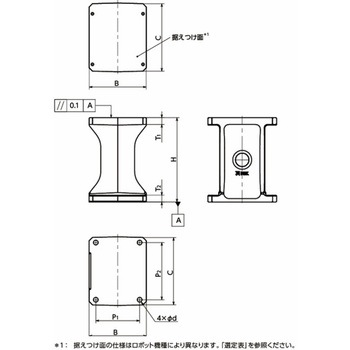 ロボットスタンド (セイコーエプソン製ロボット対応) RSB-EP RSB-EP-150R-200-B NBK(鍋屋バイテック会社)