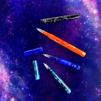 ギターガラスペンオーロラ(コスモ)コスモブラック 寺西化学