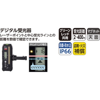 スピニングレーザー H-3 デジタル受光器付 シンワ測定