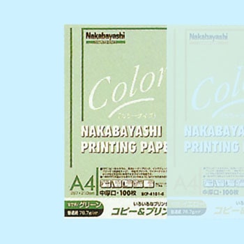 コピー&プリンタ用紙 カラータイプ ナカバヤシ