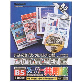 スーパー共用紙 ナカバヤシ カラー&モノクロ対応用紙 【通販