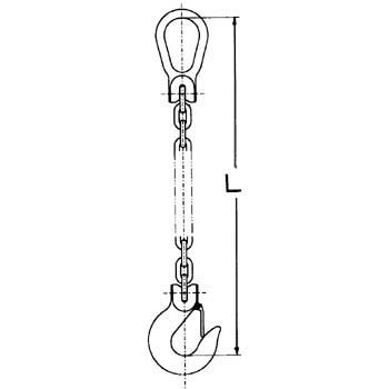 象印 チェーンスリング(ピンタイプ)1本吊り・2t(品番:1-S-H-8