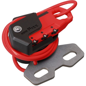 ヘルメット用ワイヤーロック ハンドルクランプ取付 ストレート TANAX