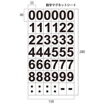 数字シートゴシック体 ファースト