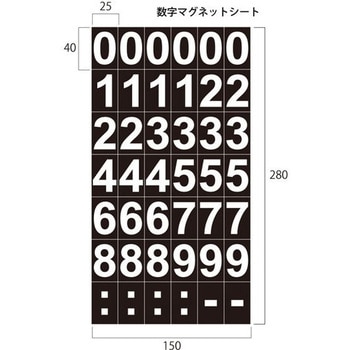 数字シートゴシック体 ファースト