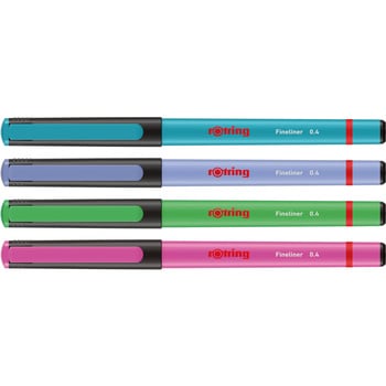 2166331 rOtring ライナー 0.4mm 4本セット ロットリング アソート色 - 【通販モノタロウ】