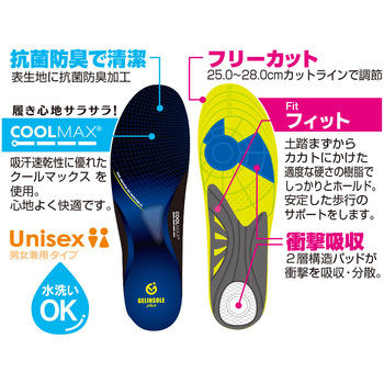 ジェルインソールプラス COOLMAX KITA(喜多)