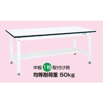 作業台用オプション中板(パールホワイト/抗菌粉体塗装) サカエ