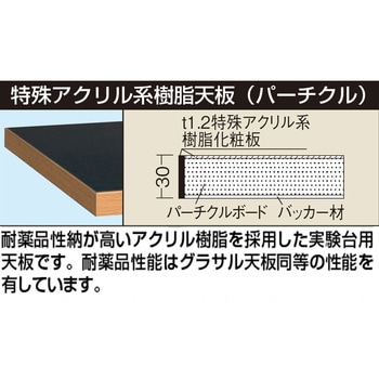 高さ調整装置台(TDW/350kg/特殊アクリル系樹脂天板/H900～1200/固定式) サカエ