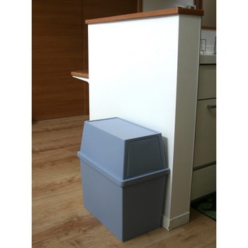 積み重ねゴミ箱スリム30L クールグレー 平和工業