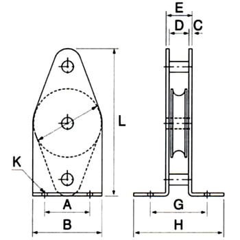 固定ブロック(タテ型1車)