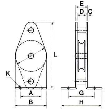 固定ブロック(タテ型1車)