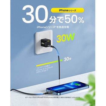 ミニ急速充電器 30W USB PD パワーデリバリー AC充電器 MAGCUBE AOHI(アオハイ)