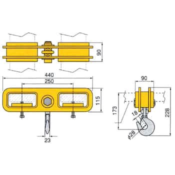 フォークリフト用吊フック